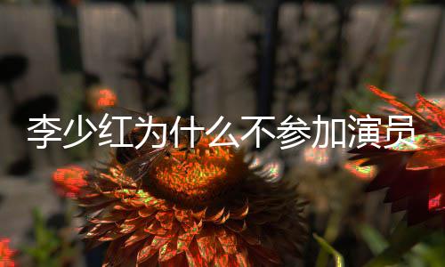 内幕不参曝光李少红为加演就位员请原因什么